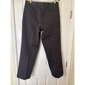 Men's Docker Pants Classic Fit Dark Grey 33 X 29.5 Pleated Front